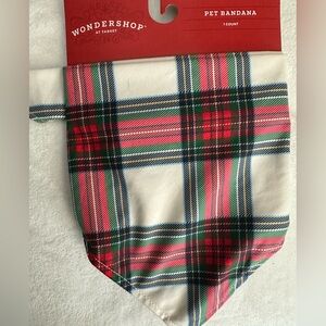 Plaid pet bandana